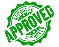 About badge showing quality approved